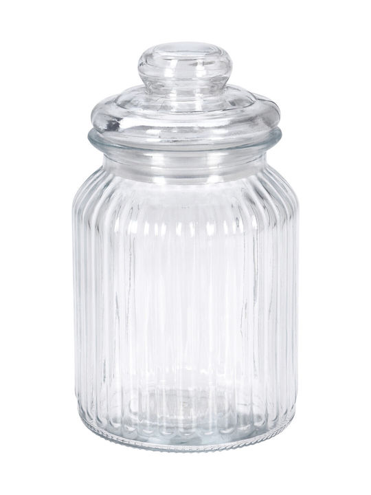 Excellent Houseware Glass General Use Vase with Lid 750ml