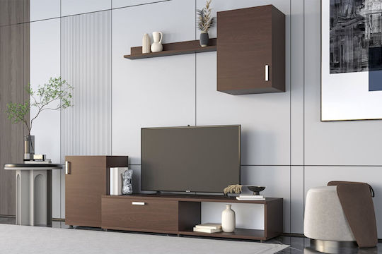 Unitate TV pentru sufragerie Emery Wenge L130xA36xÎ111cm Unitate TV pentru sufragerie Emery Wenge L130xA36xÎ111cm