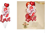 Set of 10 Balloons Foil Red Valentine's Day Party