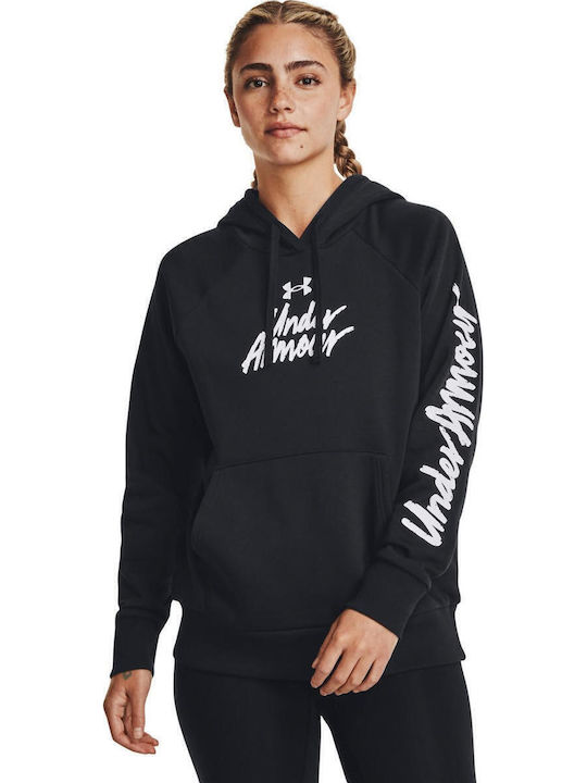 Ua Rival Damen Sweatshirt Schwarz