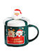 Etoile "snowman Christmas Mug Ceramic Green