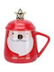 Etoile Christmas Mug Ceramic Red