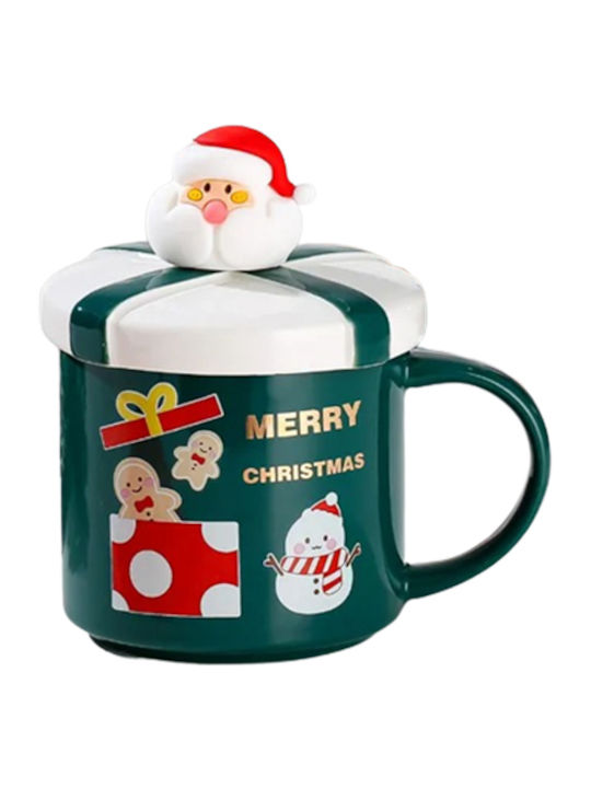 Etoile Christmas Mug Ceramic Green