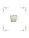 Kaemingk Christmas Mug Porcelain White L13.5xW9.1xH9.1xD9.7cm.