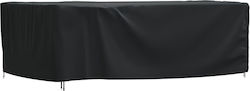 vidaXL Waterproof Dining Table Cover Black 240x140x90cm