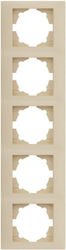 Redled Switch Frame 5 Positions Vertical Instal...
