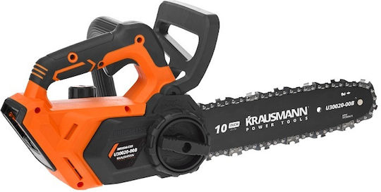 Krausmann Κλαδευτικό Αλυσοπρίονο Μπαταρίας 1x4Ah Brushless 20V 2.3kg με Λάμα 25cm