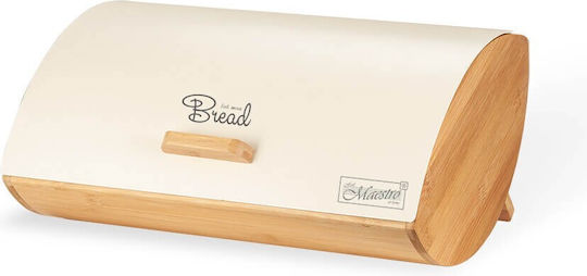 Maestro Cutie de pâine Lemn Bej 25x13.3x36.5cm