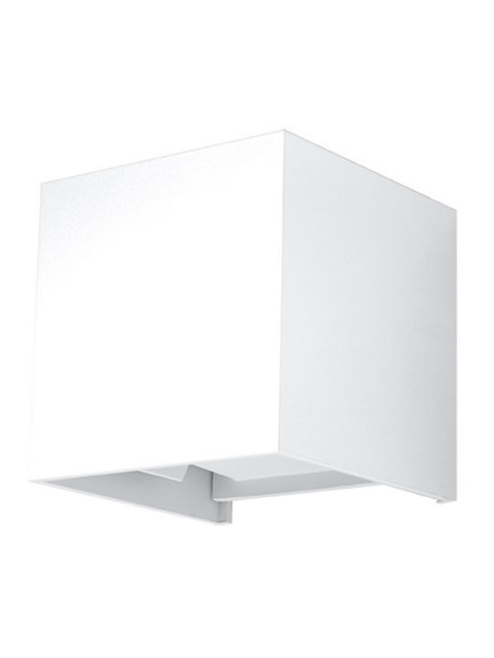 Sollux Стенно Външно Осветително Тяло LED IP54 6W с Топло бяло Светлина 11x11x11εκ.