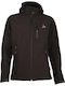 Χειμωνιάτικο Μπουφάν Softshell Αδιάβροχο και Αντιανεμικό Μαύρο