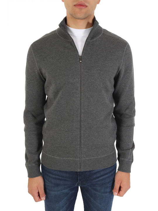 Hugo Boss Men's Knitted Cardigan Gray