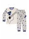 Supermini Set Top & Bottom Kids Cotton Pyjamas Blue