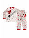 Supermini Set Top & Bottom Kids Cotton Pyjamas Red