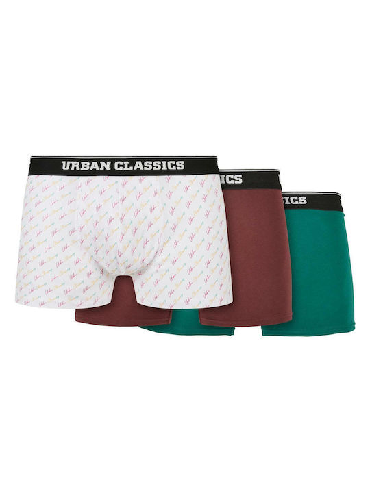 Urban Classics Herren Boxershorts Mehrfarbig 3e...