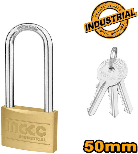 Ingco Lăcăt Prelungit cu cheie 50mm 1buc