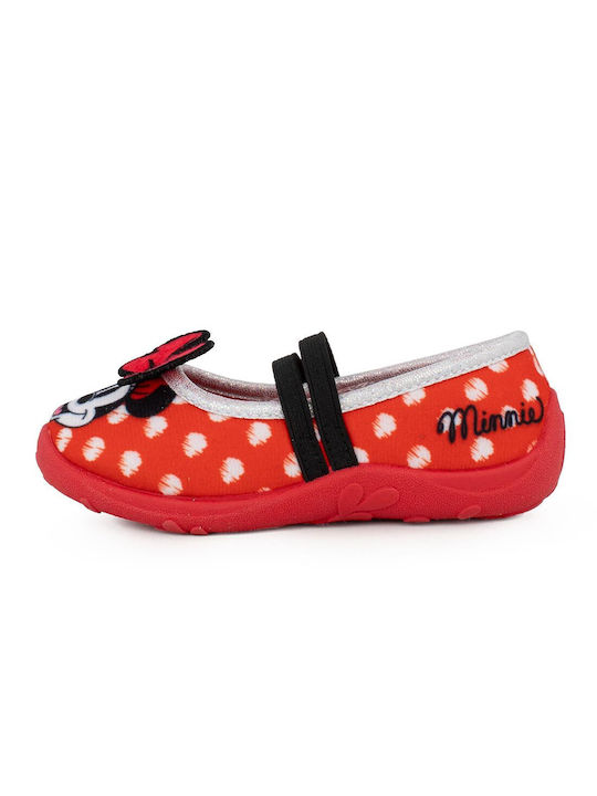 Minnie Mouse Kids Slippers Red