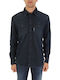 Long-sleeved Denim Shirt Blue