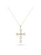 Vitopoulos Damen Gold Kreuz 14K