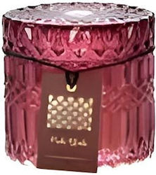 Aria Trade Christmas Glass Purple Candle 9x9cm