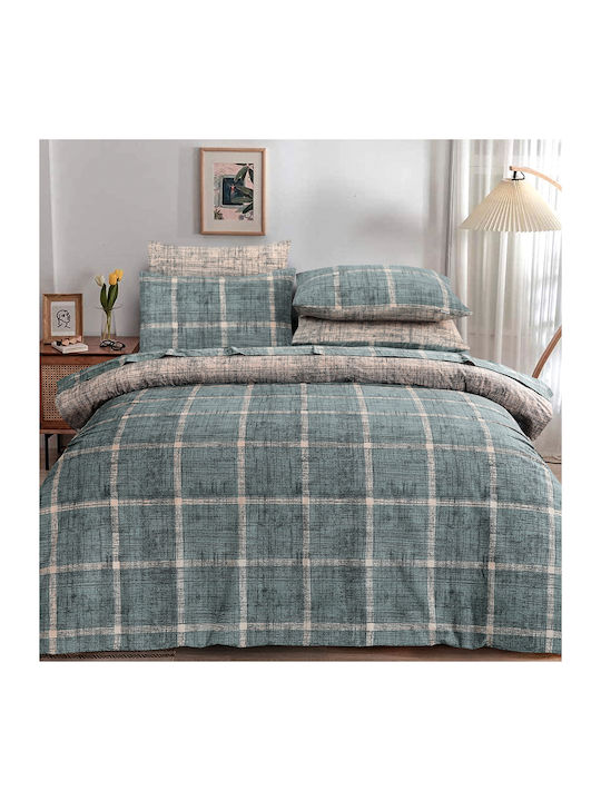 Casa Colori Duvet Cover Cotton Double 200x240 O...