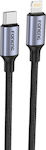 Foneng X95 Geflochten USB-C zu Lightning Kabel 20W Gray 1.2m (053440)