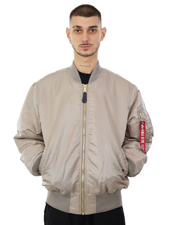 Veste Bomber MA-1 Alpha Industries - Taille M - Couleur Crème/Ivoire - Léger Et Style