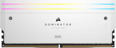 Corsair Dominator Titanium 64GB DDR5 RAM με 2 Modules (2x32GB) και Ταχύτητα 6600 για Desktop