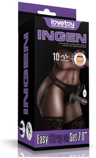 Lovetoy Εσώρουχο με Dildo σε Μαύρο Χρώμα