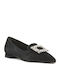 Wildleder Damen Ballerinas Spitz zulaufend in Schwarz Farbe