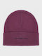 Beanie Unisex Σκούφος Πλεκτός σε Μωβ χρώμα