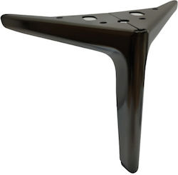JGS S.A. Метално Крак за Диван 15cm Черен Никел