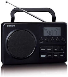Lenco MPR-035 Portable Radio Electric / Battery Black
