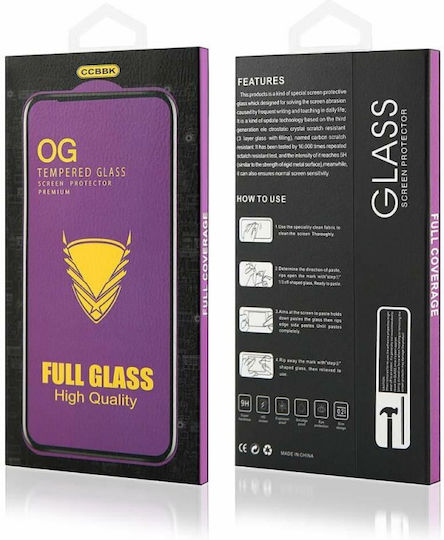 Og 3D Full Face Tempered Glass Negru (Redmi 9A / 9AT / 9C - Redmi 9A / 9AT / 9C)