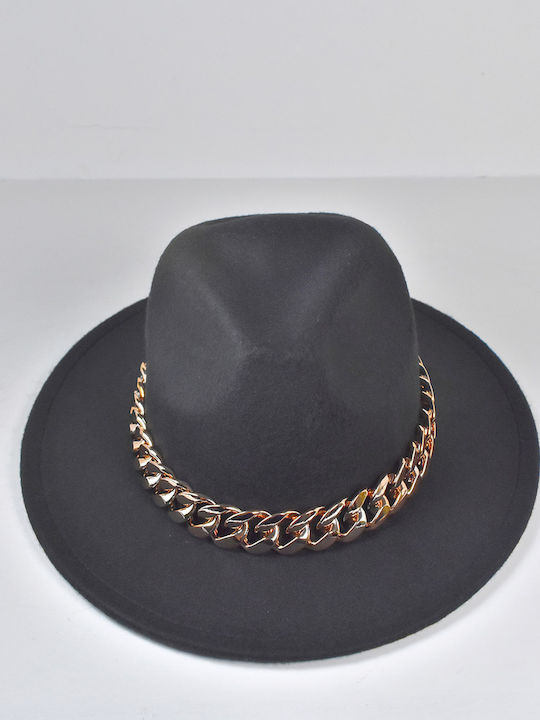 Beltipo Fabric Women's Fedora Hat Black