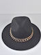 Beltipo Fabric Women's Fedora Hat Black