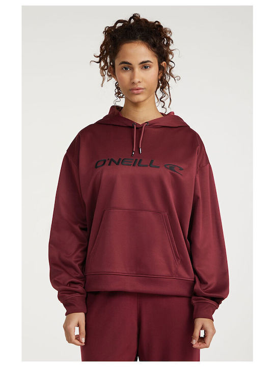 O'neill Rutile Women's Hooded Fleece Sweatshirt Burgundy