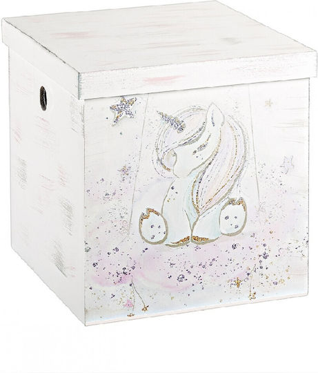 Novaker Caseta De Botez Unicorn Din Lemn