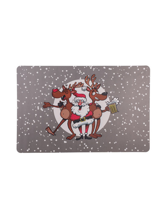 Out of the Blue Crazy Santa Weihnachtliches Tischset Weihnachtsmann