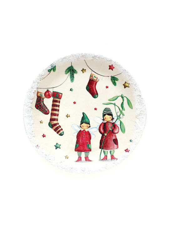 Craftmaker by Nicole Weihnachts- Platte Keramik Mehrfarbig 1Stück