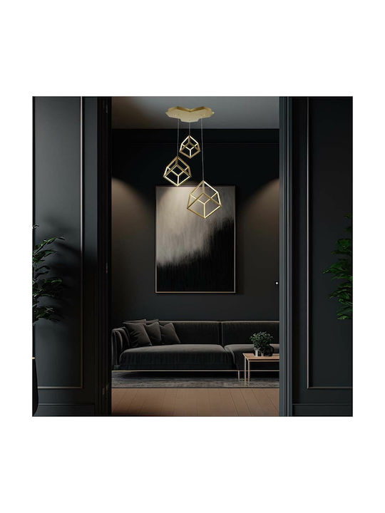 V-TAC Designer Κρεμαστό Φωτιστικό Χρυσό LED με ...
