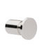 Pam & Co Bathroom Hook Single with Screws 2.2x5cm Inox Silver