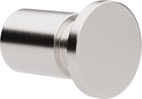 Pam & Co Кука За Банята Едно С Винтове 2.2x5см Inox Сребрист
