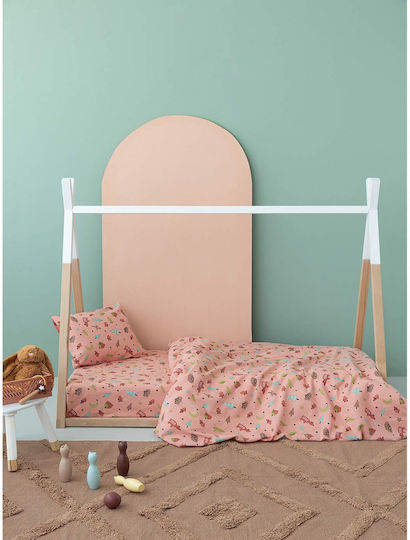 Palamaiki Baby Bettlaken Rosa 75x140cm