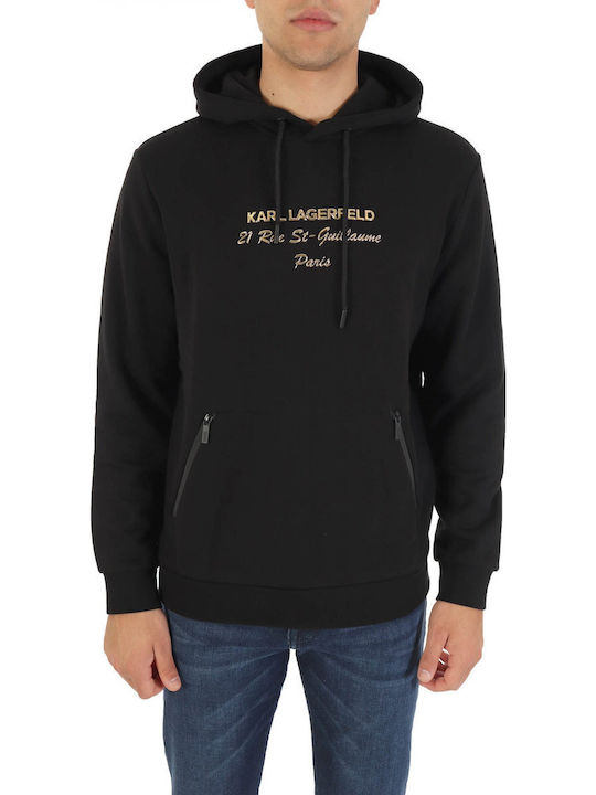 Sweatshirt mit Kapuze Schwarz