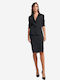 Veto Women's Crepe Waisted Blazer Black