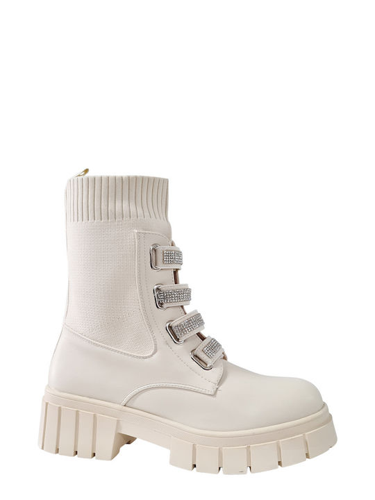 Дамски ботуши Beige LQ-58