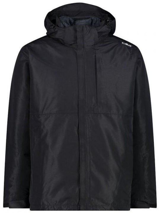 3 in 1 Winter Jacket Waterproof Black