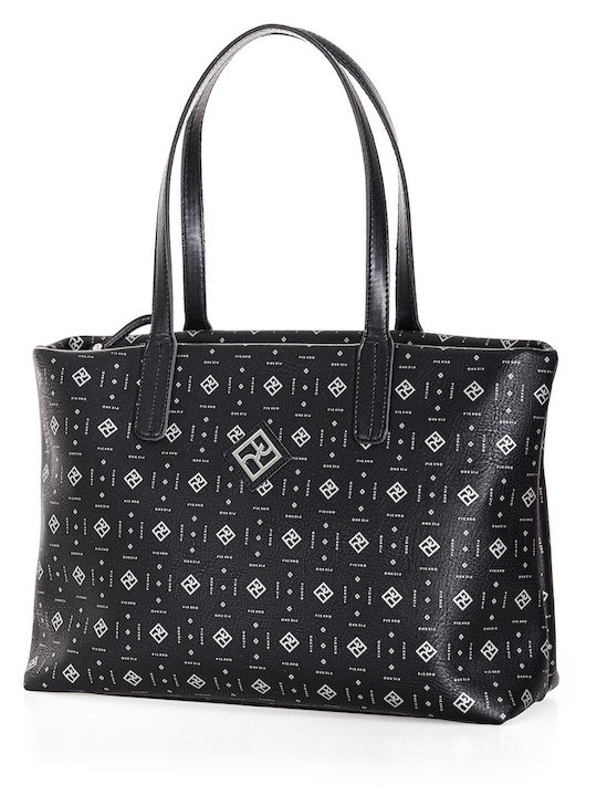 Γυναικεία Τσάντα Shopper Ώμου Μαύρη