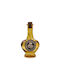 Glass Drops Flasche Wasser Glas mit Korken Gelb 250ml