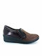 Ανατομικά Γυναικεία Slip-On Δερμάτινα Μπορντό